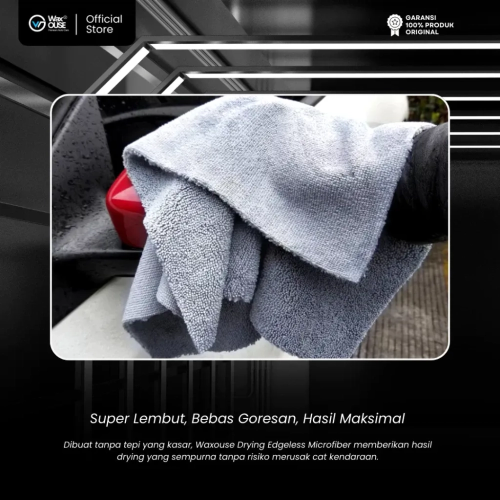 Lap Microfiber Pengering Drying Edgeless Microfiber Mobil dan Motor Ketebalan 420 GSM