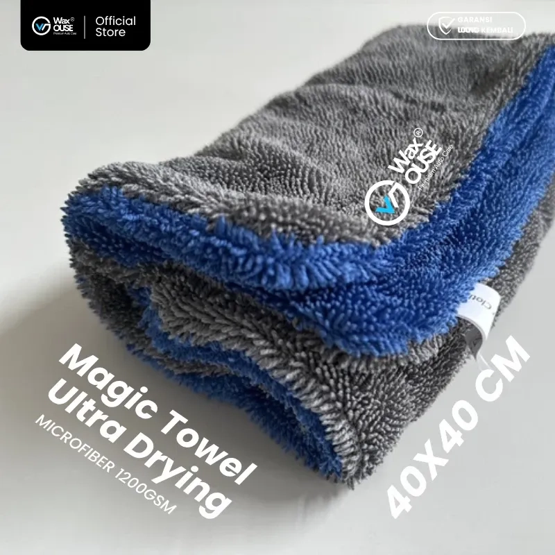 Magic Towel Ultra Drying Microfiber, Twisted Loop Microfiber Handuk Pengering Mobil & Motor