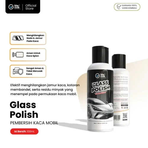 Waxouse Glass Polish Pembersih Jamur & Noda Air Kaca Mobil, Aman untuk Semua Jenis Kaca