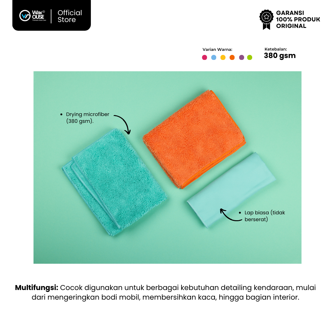 Microfiber Drying Basic 35x35cm 380 GSM