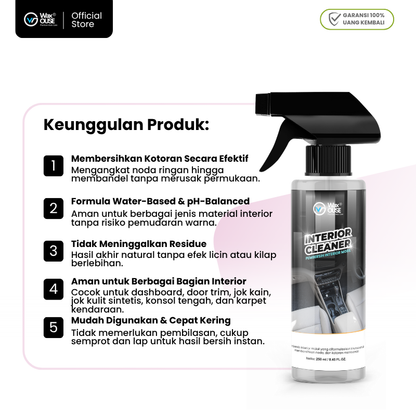 Bundling Glass Cleaner, Interior Cleaner, Water Repellent 250ml