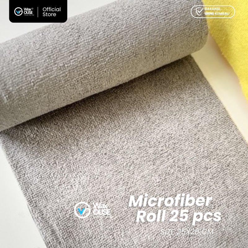 Microfiber Roll 25x25 cm 25 Lembar 200 GSM