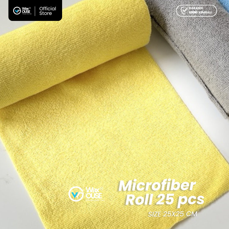 Microfiber Roll 25x25 cm 25 Lembar 200 GSM