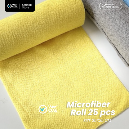 Microfiber Roll 25x25 cm 25 Lembar 200 GSM