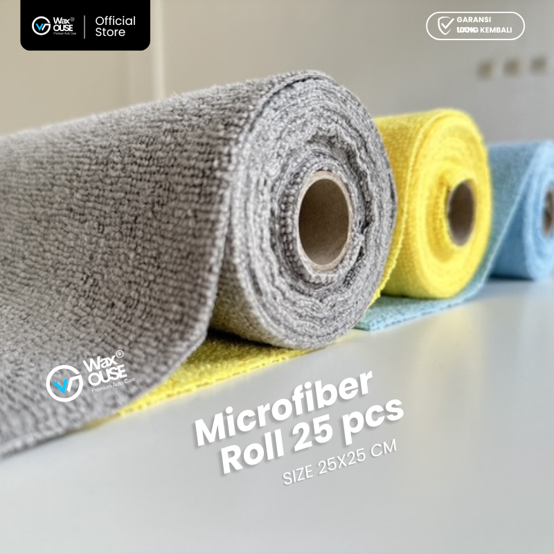 Microfiber Roll 25x25 cm 25 Lembar 200 GSM