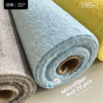 Microfiber Roll 25x25 cm 25 Lembar 200 GSM