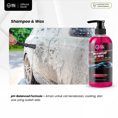 Shampoo & Wax 500ml pH Balanced Car Wash